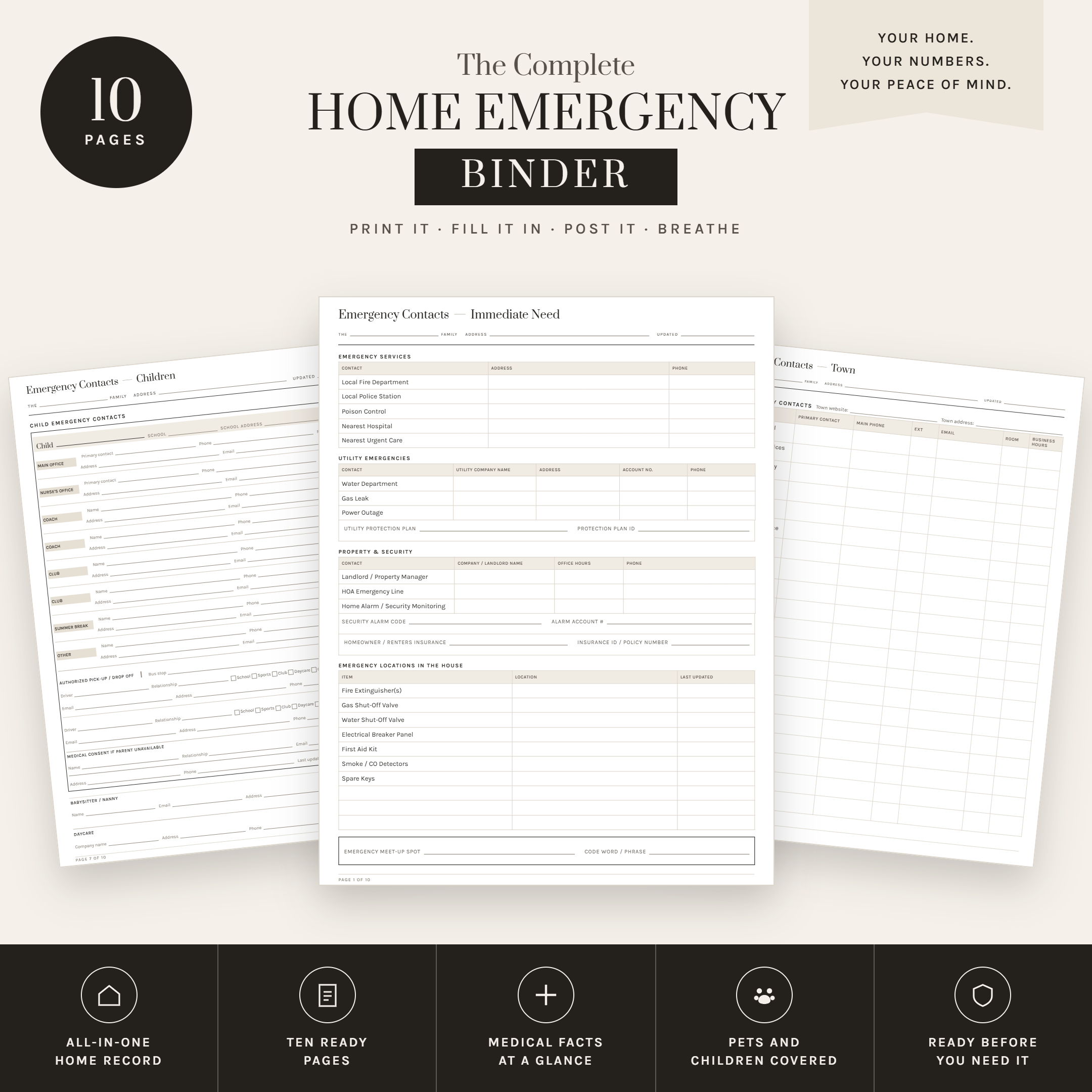 The Complete Home Emergency Binder
